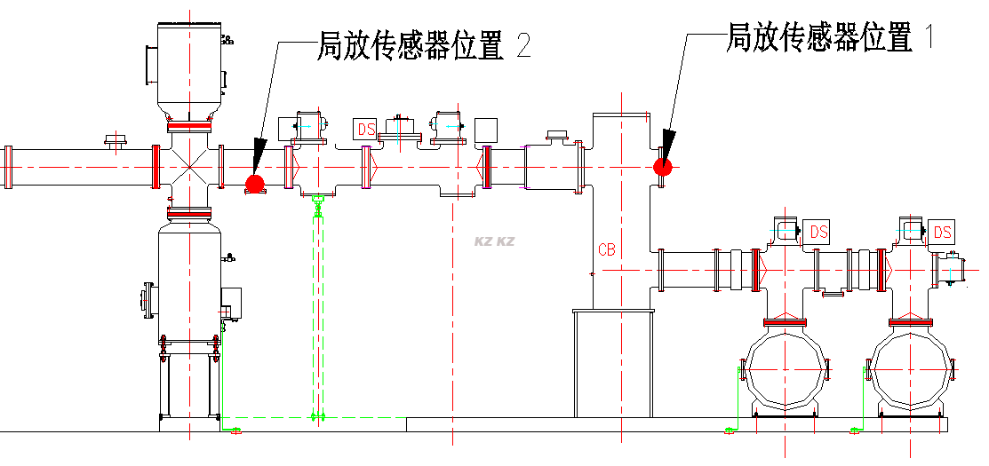 完整间隔上传感器安装位置示意图